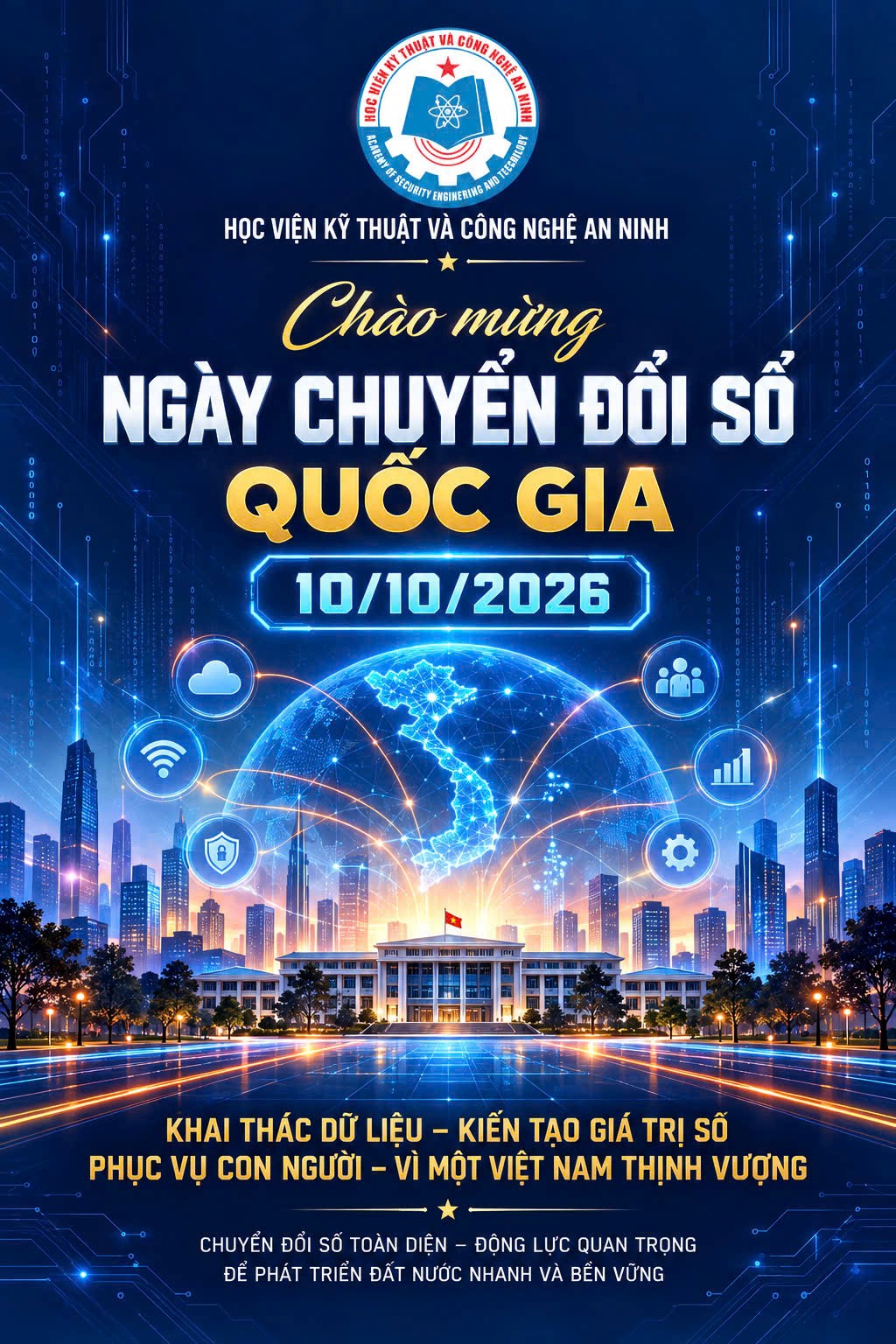 Học viện Kỹ thuật và Công nghệ an ninh hưởng ứng ngày Chuyển đổi số…