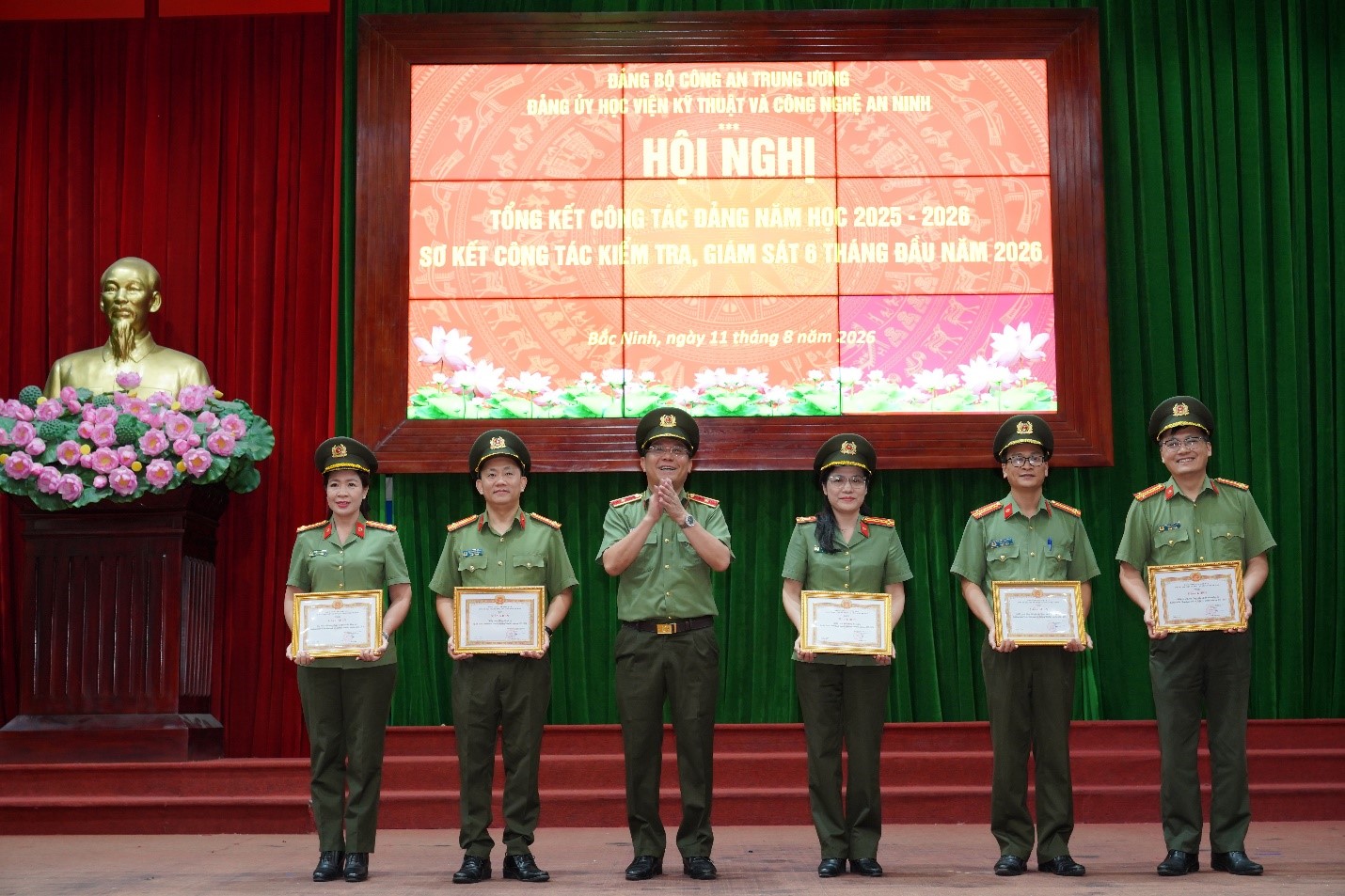 Học viện Kỹ thuật và Công nghệ an ninh tổ chức Hội nghị tổng kết công tác Đảng năm học 2025 – 2026, sơ kết công tác kiểm tra, giám sát 6 tháng đầu năm 2026