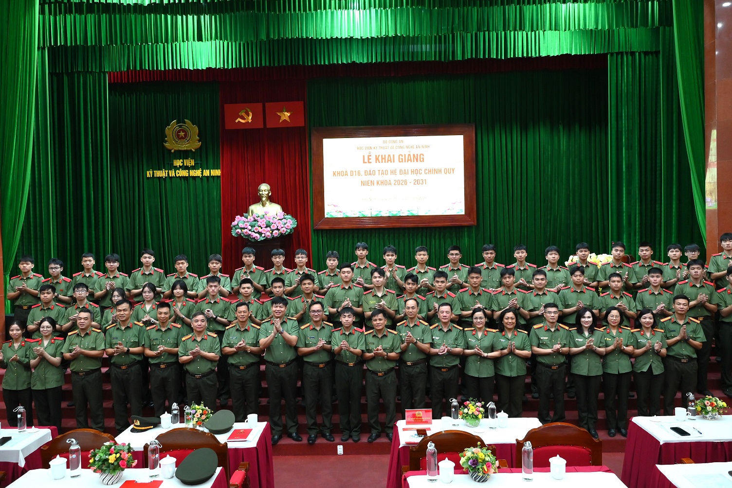 Học viện Kỹ thuật và Công nghệ an ninh tổ chức Khai giảng Khóa D16 đào tạo Đại học chính quy niên khóa 2026 - 2031